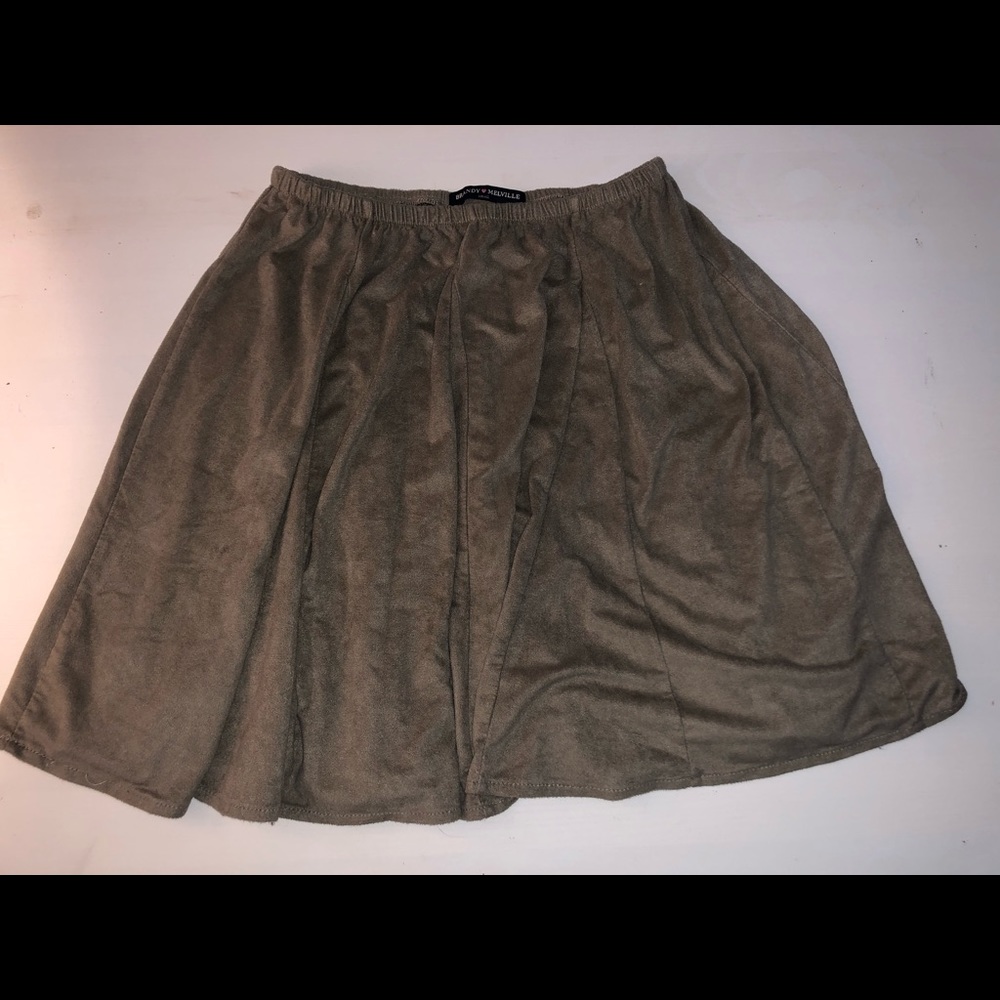 Suede skirt